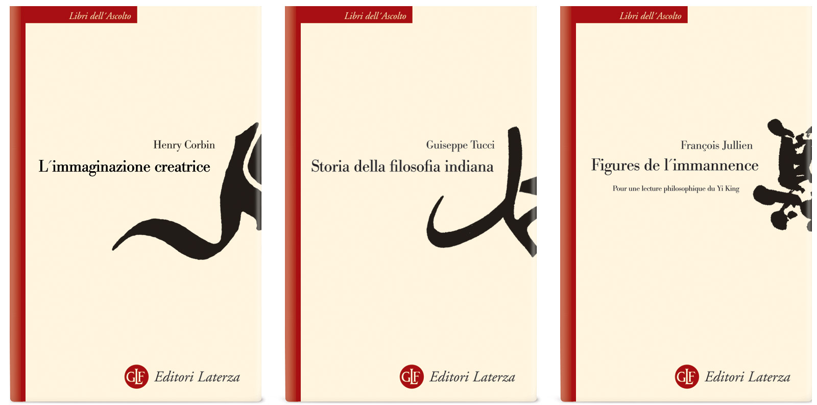 Buchgestaltung der Reihe Libri dell’Ascolto für Laterza Editore