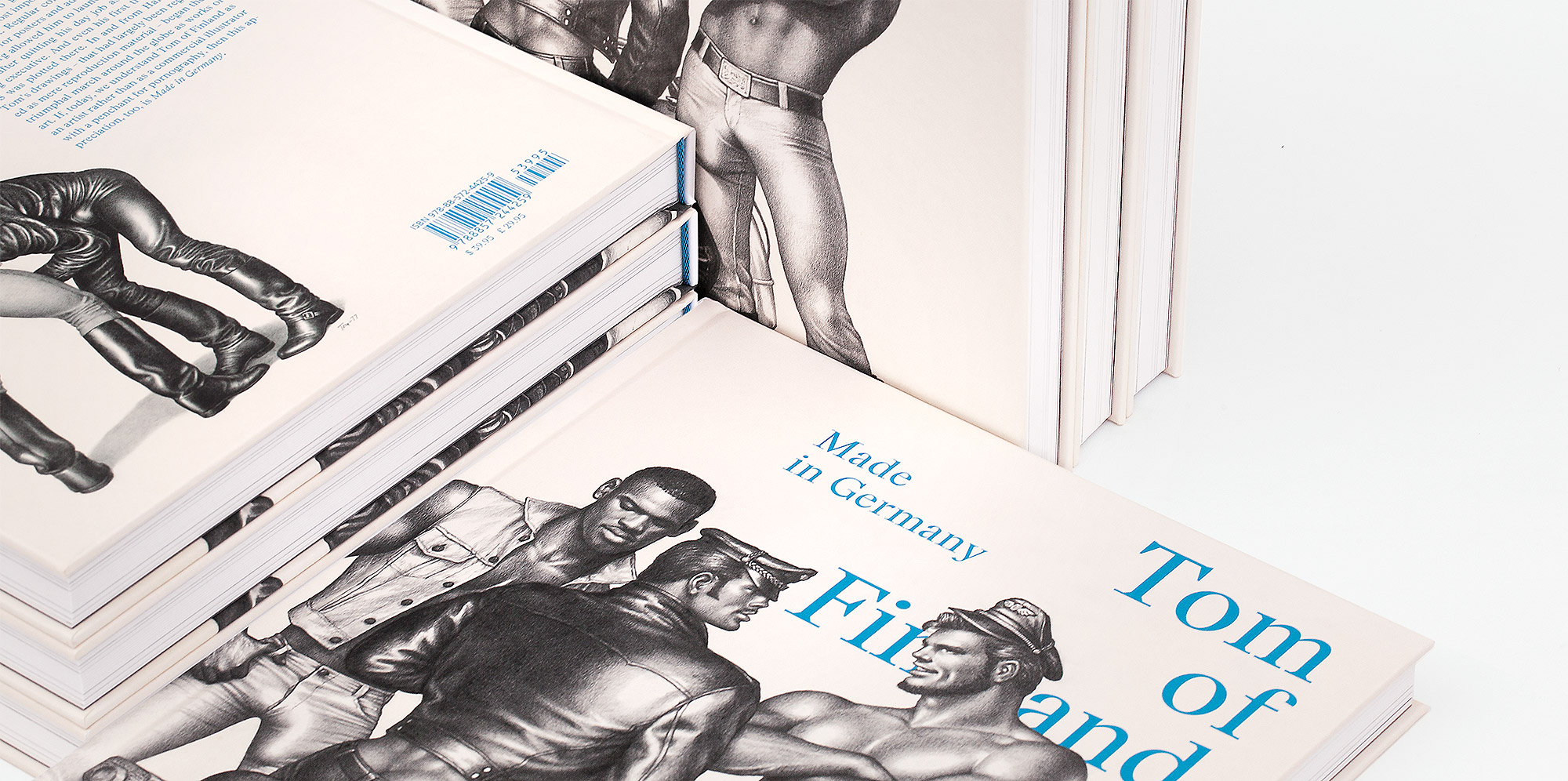 Tom of Finland Made in Germany bookdesign for Galerie Judin and Skira publisher by Jakob Straub